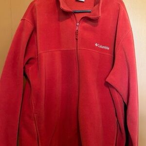 Columbia Red Fleece Jacket xxl